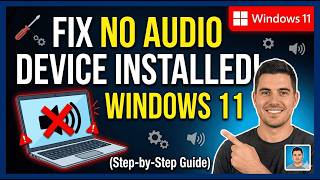 How To Fix No Audio Device Installed Windows 11 Laptop in ( 2026 ) QUICK AND EASY GUIDE