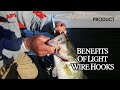 Benefits of light wire hooks rapala shadow rapshad