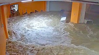 CCTV Captures MONSTER Flash Flood