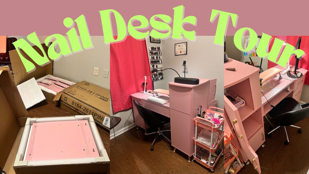 Nail Desk Tour The Ultimate Desk for Nail Techs desktour nailtechs