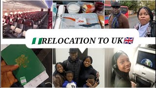 UK Relocation TRAVEL VLOG: Relocating from NIGERIA 🇳🇬 to the UK🇬🇧 Japa vlog