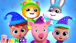 five little farmees more kindergarten songs cartoon videos for kids