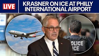ICE in PHILLY 🔴 Krasner on ICE at Philadelphia International Airport