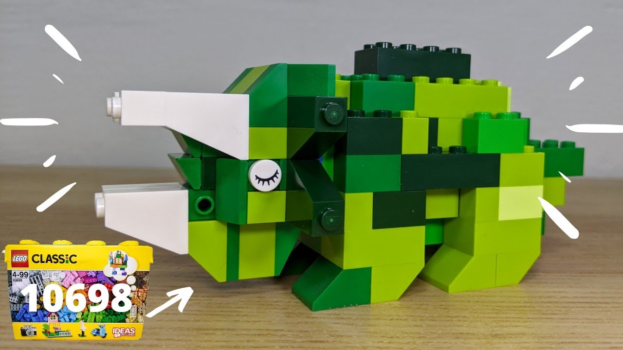 LEGO Classic 10698 Building Ideas: Triceratops Dinosaurs 2 - YouTube