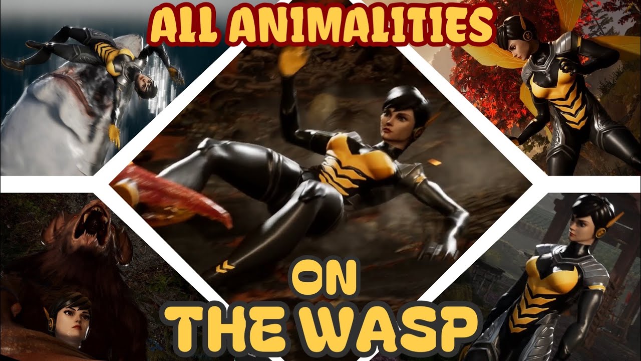 All Animalities Performed on the Wasp Mod - Mortal Kombat 1