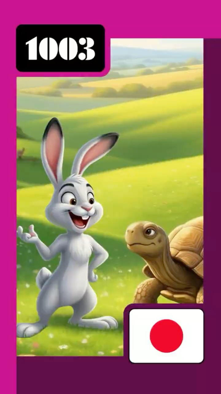 🇯🇵 ウサギとカメ (The Tortoise and the Hare) | おとぎ話 (Fairy
