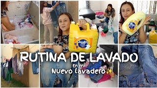 RUTINA DE LAVADO DE ROPA EN EL NUEVO LAVADERO✨Probando el jabón QUALITY✅