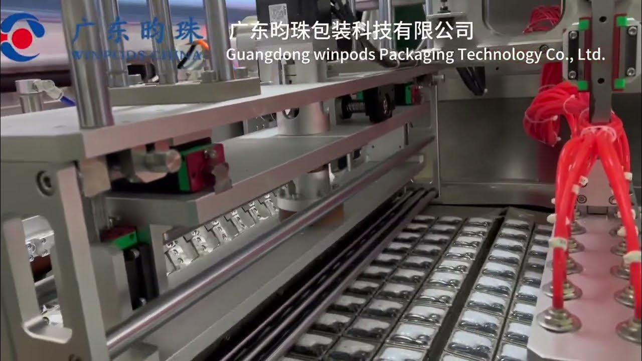 Flat detergent pods making machines fast assembling big laundry pod