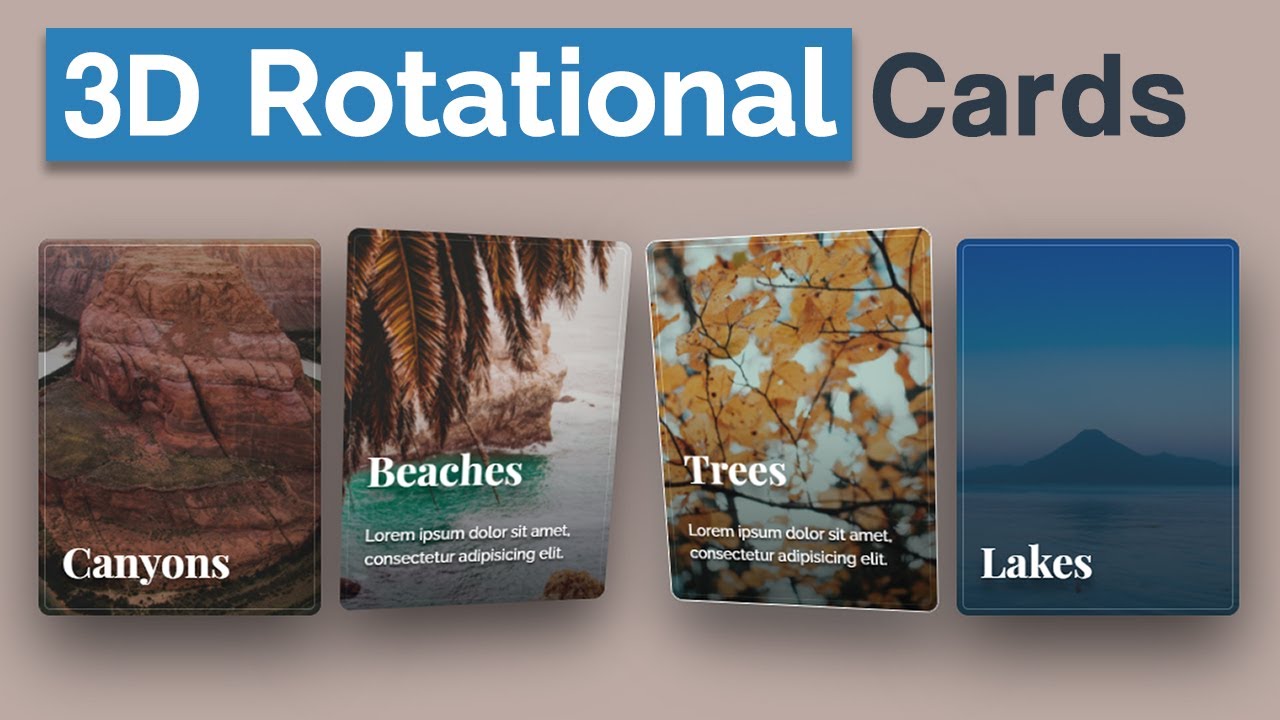 Responsive CSS Cards With Animation and Hover Effect Using Html , CSS ...