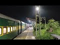 Beautiful Night Train Journey Sounds Of Diesel Engine, Generator & Track Sounds Konkan Railway II