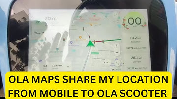 OLA MAPS SHARE MY LOCATION FROM MOBILE TO OLA SCOOTER...
