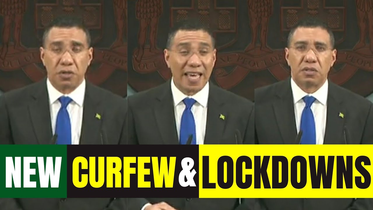Andrew Holness Live New Curfew Hours and Lockdown March 2021 YouTube