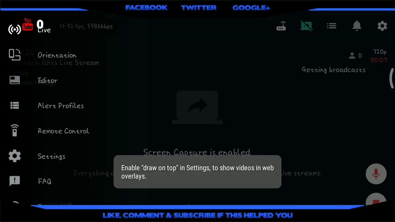 ABS tech Edits Live Stream