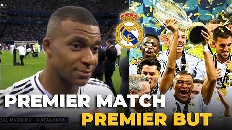La réaction de Kylian Mbappé après son premier but au Real Madrid (Real Madrid 2-0 Atalanta)
