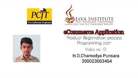 Web Project Task 12 | 1st Year | Semester 01 | Java Institute | Chamodya Punsara