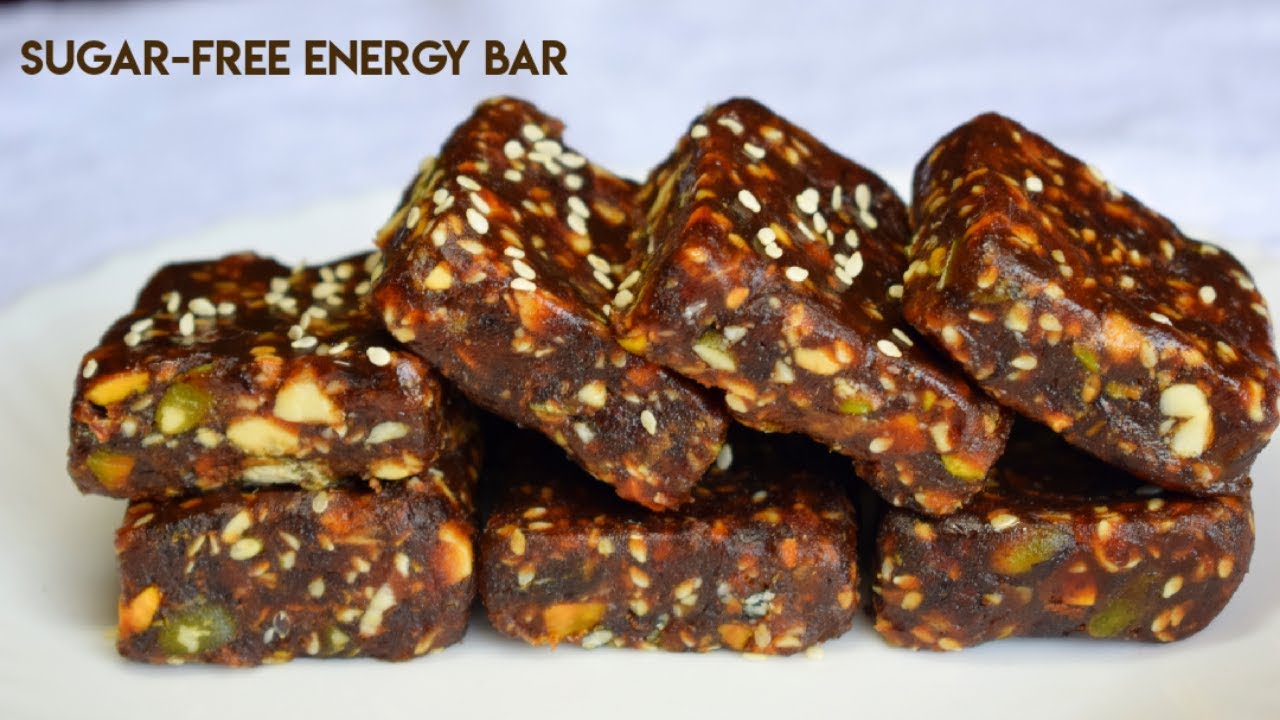 ENERGY BAR /Sugar Free Dates And Dry Fruits Bar/ Khajur Burfi / Protein Bar /Nilascuisine YouTube