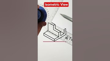 Engineering Drawing Isometric View using Drafter #shorts #engineeringdrawing #drawing #3d