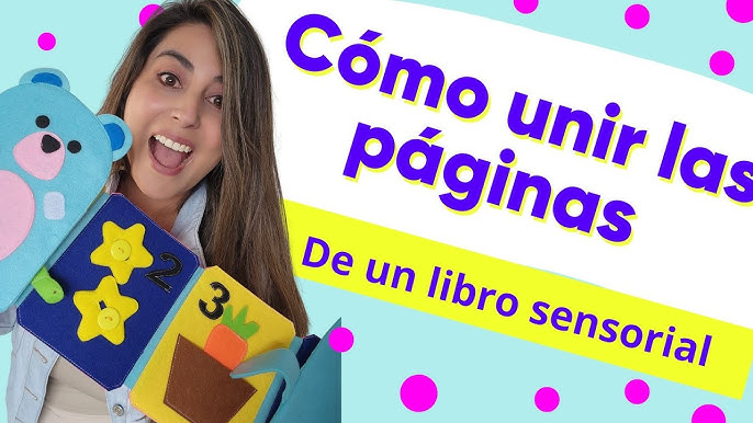 Libro sensorial para niños y niñas de 6 meses a 3 años [ Texturas,  animales, números, motricidad ] 