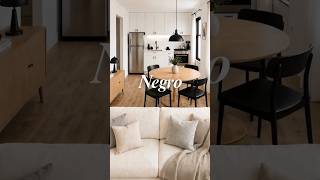 Ideas con negro para decorar casas pequeñas