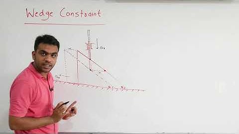 NEWTON LAWS OF MOTION || WEDGE CONSTRAINT