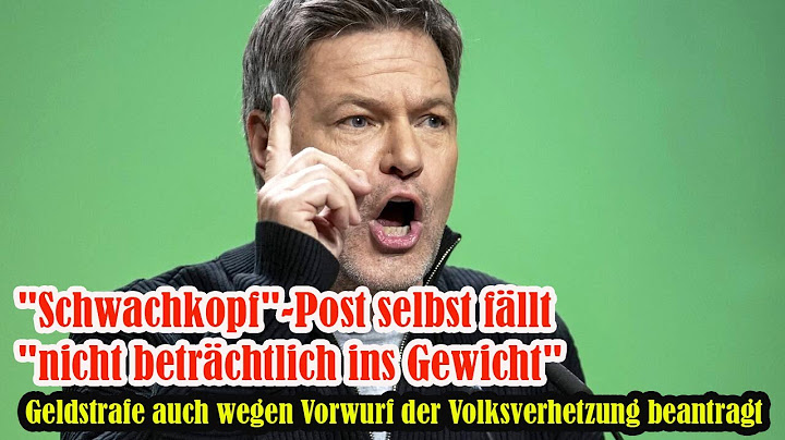 Ein Mann soll Wirtschaftsminister Robert Habeck im Netz beleidigt haben