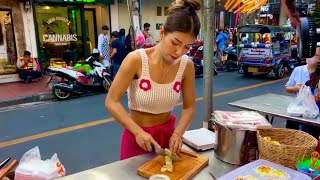 Puy Roti Lady Bangkok compilation  The Most Popular Roti Lady In Thailand