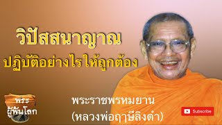 หลวงพ่อฤาษีลิงดำ(พระราชพรหมยาน)วิปัสสนาญาณปฏิบัติอย่างไรให้ถูกต้อง