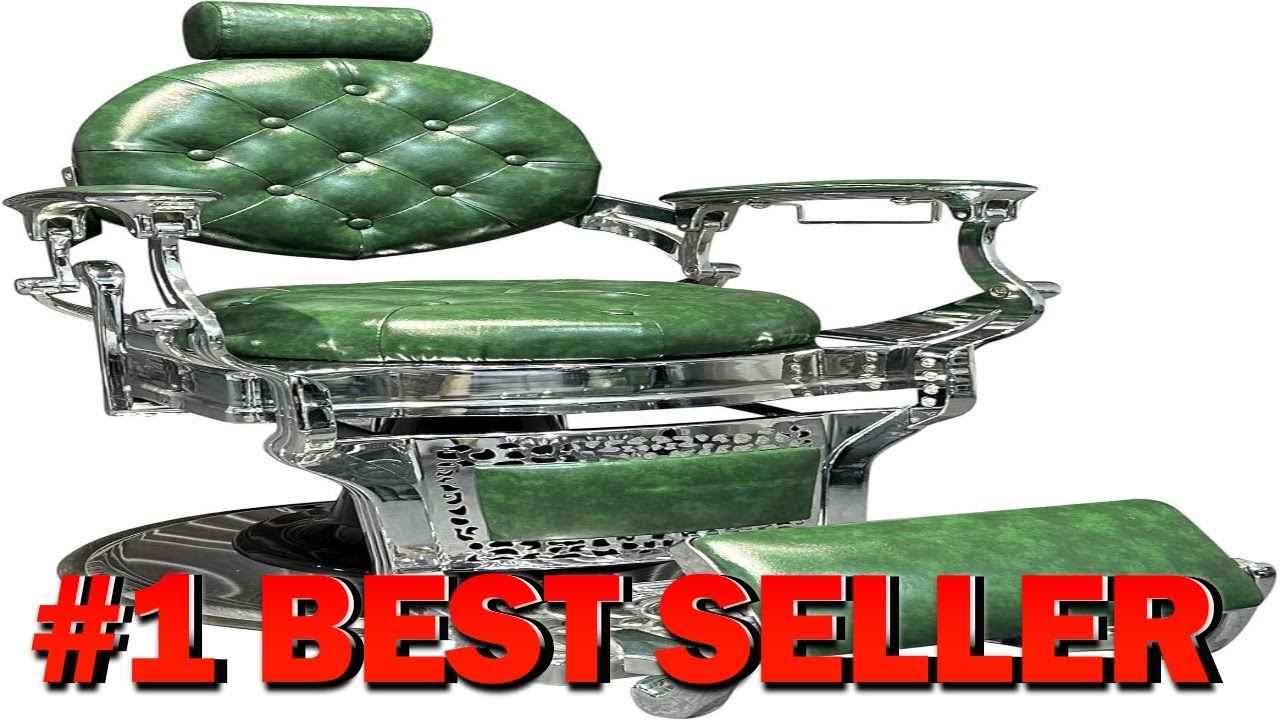 Classic Vintage Barber Chair Heavy Duty 360 Swivel Hydraulic Lift & 160 - B0F7M22WNC