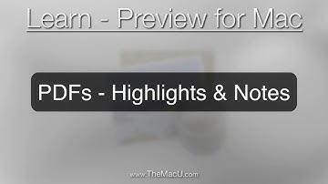 Annotate PDFs with highlights & notes in the Mac preview App!