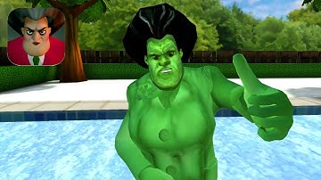 Scary Teacher 3D New Teacher Hulk Part 5 Gameplay Walkthrough (IOS ANDROID)