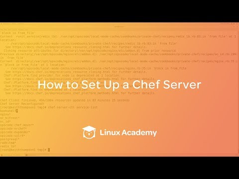 Vídeo: O que o Chef server CTL reconfigure faz?