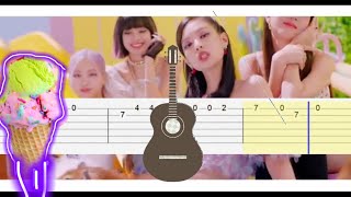 Blackpink Ft Selena   Ice Cream Free Easy Tabs