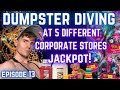 Corporate Store Dumpster Diving Haul- A DUMPSTER NEVER SMELT SO GOOD! JACKPOT HAUL! EPISODE 13