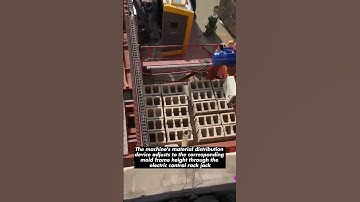 Hollow bricks are arranged and discharged on the palletizing line-TRUSEEN#brickmakingmachine