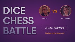 Dice Chess Battle 🎲♟️ Матч Дмитрий Андрейкин 🆚 Артём Ильин на партнёрском сайте ✔️ dicechess.com 👍