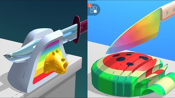 Very satisfying and relaxing ASMR slicing game Part 1