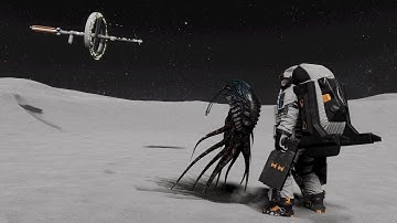 Alien Encounter on the Moon