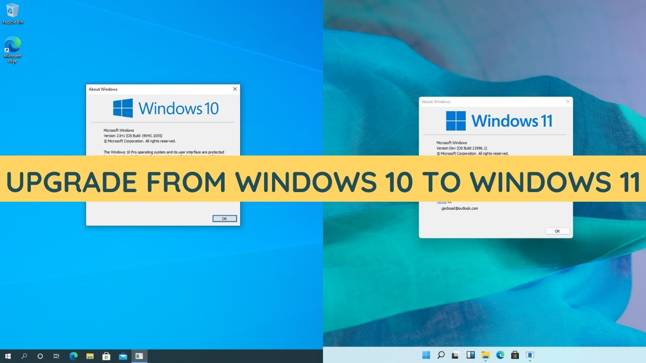 Windows 11: How To Upgrade From Windows 10 To Windows 11 - YouTube