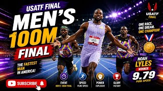 Noah Lyles Wins USATF Men's 100m Final | 9.79 Seconds Full Race & Highlights