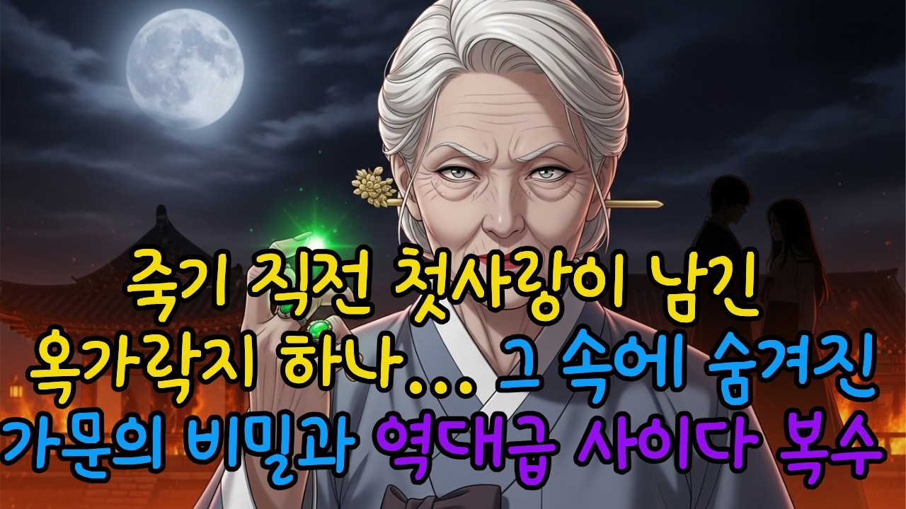 죽기 직전 첫사랑이 남긴 옥가락지 하나... 그 속에 숨겨진 가문의 비밀과 역대급 사이다 복수 [야담 사랑방]