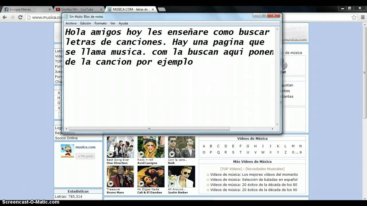 Como Buscar Letras De canciones En Una Pagina - YouTube