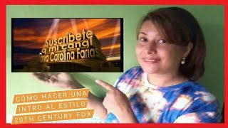 How to make a 20th Century Fox intro 🎬 with any name - Opening presentation for your videos