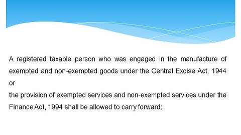 "Transition provision for businesses engaged in both taxable and not taxable activities under GST"