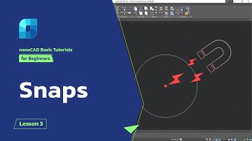 nanoCAD Object Snap modes - nanoCAD Platform Tutorial - Lesson 3