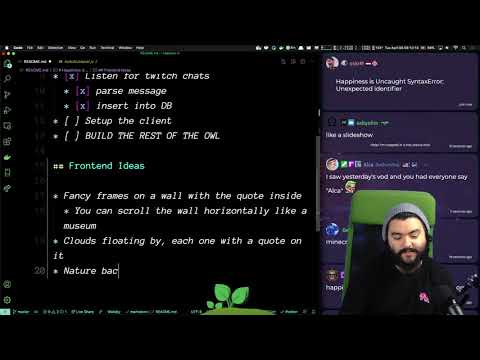 😄🤔 Happiness is... Part 2 | Building a page to showcase happiness quotes from twitch chat [Frontend]