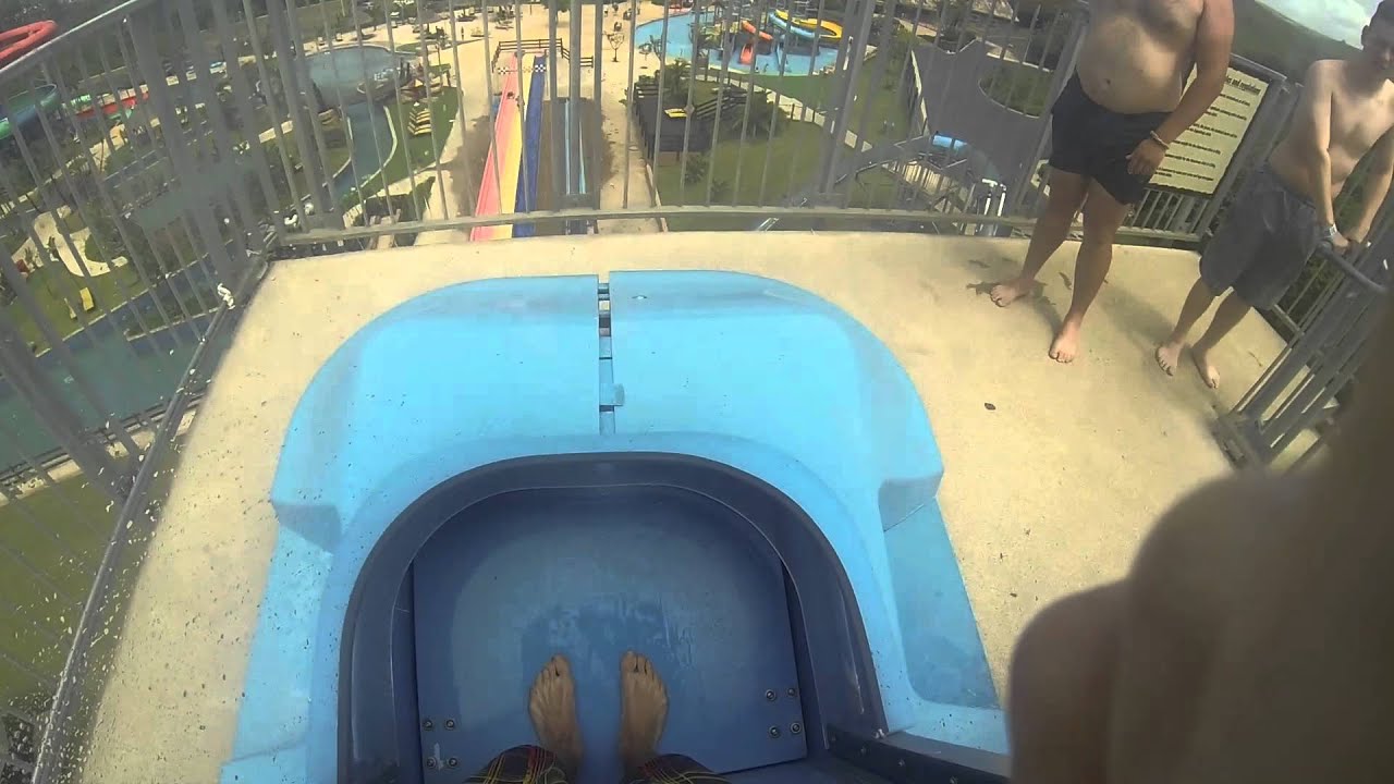 Go Pro view of aqualoop water slide (KZN) YouTube
