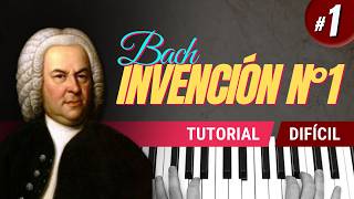 Como tocar "Invención N.º1 en do mayor, BWV 772"(J. S. Bach)- Piano tutorial y partitura -Parte 1/3