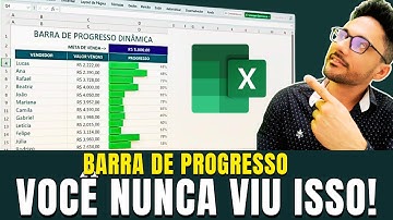 🔥 O SEGREDO das BARRAS de PROGRESSO no EXCEL com FORMATAÇÃO CONDICIONAL nas CÉLULAS!
