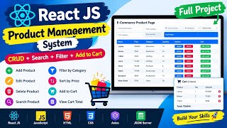 React js project E-commerce product Management system