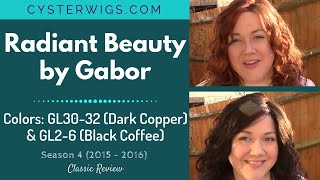 Wig Review: Radiant Beauty by Gabor, GL30-32 (Dark Copper) & GL2-6 (Black Coffee) [S4E232 2016]